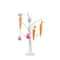 2ft. Pre-Lit Artificial Easter Egg and Carrots Ornament Twig Tree with 24 Warm White LED Lights